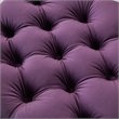 Posh Living Markella Velvet 1Pc Storage Ottoman in Purple/Chrome