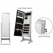 Posh Living Harper Jewelry Cheval Armoire & Makeup Storage in Silver