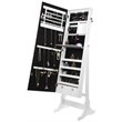 Posh Living Harper Jewelry Cheval Armoire & Makeup Storage in White