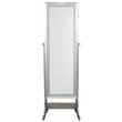 Posh Abigail Full Length Mirror Jewelry Armoire & Makeup Storage in Champagne