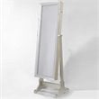 Posh Abigail Full Length Mirror Jewelry Armoire & Makeup Storage in Champagne