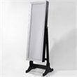 Posh Abigail Full Length Mirror Jewelry Armoire & Makeup Storage in Black