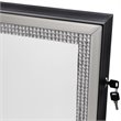 Posh Abigail Full Length Mirror Jewelry Armoire & Makeup Storage in Black