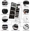 Posh Abigail Full Length Mirror Jewelry Armoire & Makeup Storage in Black