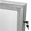 Posh Abigail Full Length Mirror Jewelry Armoire & Makeup Storage in Silver