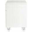 Posh Living Lydia Modern 1-Drawer Nightstand in White