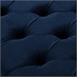 Posh Living Kennedy Tufted Velvet Bench with Nailhead Trim in Navy Blue