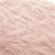 Posh Colin Fur Fabric Upholstered Bench with Stainless Steel Legs - Pink/Chrome