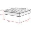 Posh Luke Tufted Faux Leather Oversized Ottoman with Acrylic Legs in Black