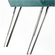 Posh Living Katherine Velvet Upholstered Bench with Acrylic Legs in Slate Blue