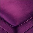 Posh Living Levi Tufted Velvet Storage Ottoman with Chrome Legs in Purple