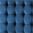 Posh Living Blake Button-Tufted Velvet Queen Bed Frame in Blue