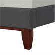 Posh Living Blake Button-Tufted Linen Fabric Queen Bed Frame in Light Gray