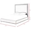 Posh Living Tristan Tufted Velvet Platform King Bed Frame with Nailhead in Gray