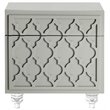 Posh Living Lydia Modern 1-Drawer Nightstand in Gray