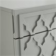 Posh Living Lydia Modern 1-Drawer Nightstand in Gray