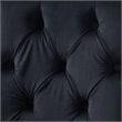 Posh Living Colton Velvet Dining Chair with Acrylic Legs - Black (Set of 2)
