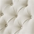 Posh Colton Linen Fabric Dining Chair with Acrylic Legs - Cream/White (Set of 2)