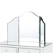 Posh Living Caleb 2-Drawer Bedroom Vanity Set with Stool and Mirror in White
