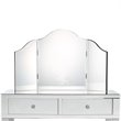 Posh Living Caleb 2-Drawer Bedroom Vanity Set with Stool and Mirror in White
