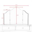 Posh Living Mathew Tri-fold Tabletop Bedroom Vanity Mirror - Frameless