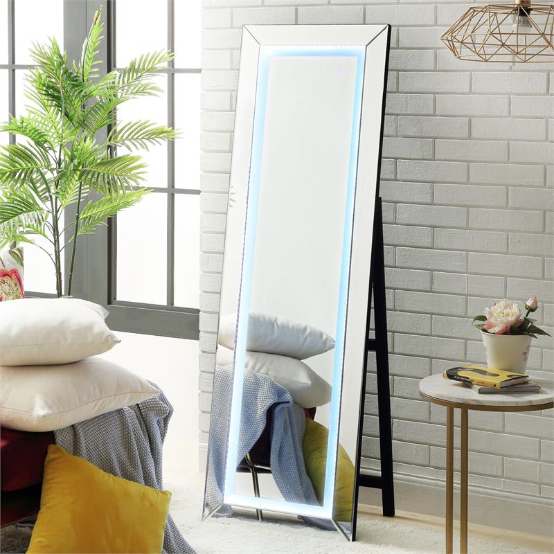 Posh Living Bedisa LED Full Length Cheval Floor Standing Mirror with Plug