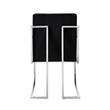 Posh Living Evan Button Tufted Velvet Dining Chair Black/Chrome (Set of 2)