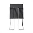 Posh Living Evan Button Tufted Velvet Dining Chair Gray/Chrome (Set of 2)