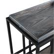 Posh Living Biony Modern Metal Bar Cart with Wheels in Black/Gray