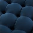 Posh Living Lilou Modern Velvet Cocktail Ottoman in Navy Blue