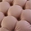 Posh Living Michalina Modern Velvet 1Pc Round Ottoman in Blush Pink