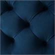 Posh Living Ramon Modern Velvet Cocktail Ottoman in Navy