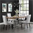 Posh Living Jose Faux Leather Dining Chair in White (Set of 2)