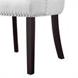 Posh Living Jose Faux Leather Dining Chair in White (Set of 2)