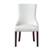 Posh Living Kinsley Tufted Faux Leather Dining Chair in White (Set of 2)