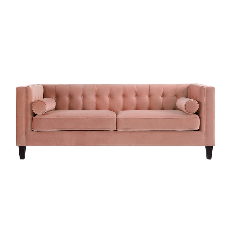 Posh Living Phoenix Button Tufted Velvet Sofa - Thumbnail 2