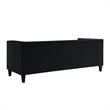 Posh Living Phoenix Button Tufted Velvet Sofa in Black