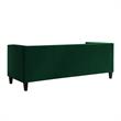 Posh Living Phoenix Button Tufted Velvet Sofa in Green