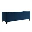 Posh Living Phoenix Button Tufted Velvet Sofa in Navy Blue