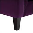 Posh Living Phoenix Button Tufted Velvet Sofa in Purple