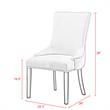 Posh Living Kinsley Velvet Dining Chair in Gray (Set of 2)