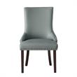 Posh Living Kinsley Tufted Faux Leather Dining Chair in Light Gray (Set of 2)