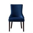 Posh Living Kinsley Velvet Dining Chair in Navy Blue (Set of 2)