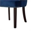 Posh Living Kinsley Velvet Dining Chair in Navy Blue (Set of 2)