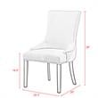 Posh Living Kinsley Velvet Dining Chair in Navy Blue (Set of 2)