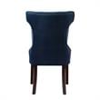 Posh Living Rebecca Velvet Dining Chair in Navy Blue(Set of 2)