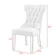 Posh Living Rebecca Velvet Dining Chair in Navy Blue(Set of 2)