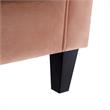Posh Living Phoenix Button Tufted Velvet Accent Chair in Blush Pink