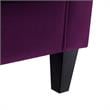 Posh Living Phoenix Button Tufted Velvet Accent Chair in Purple