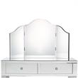 Posh Living Perry Mirrored 3-Piece Bedroom Vanity Set in Black